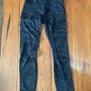 Lululemon Black Camouflage Leggings